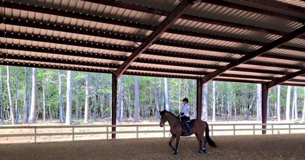 The Benefits of a Covered Metal Horse Riding Arena