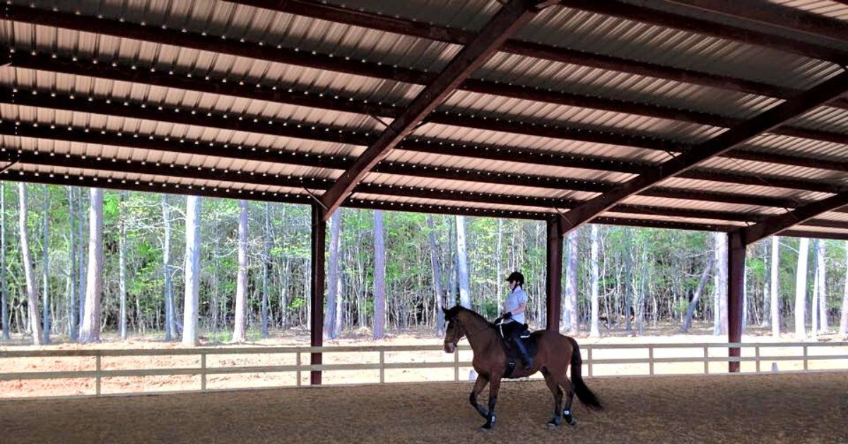The Benefits of a Covered Metal Horse Riding Arena